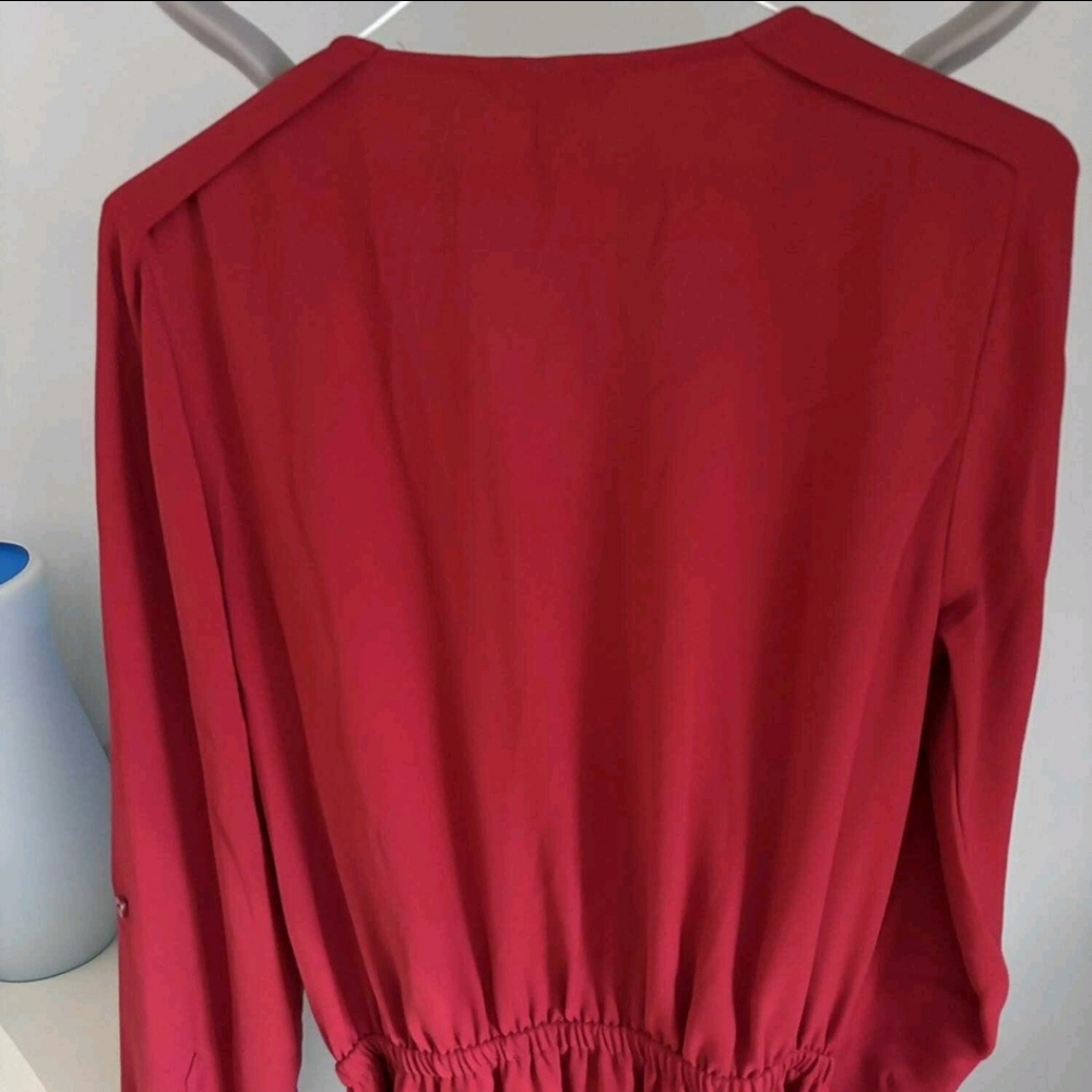 🌟Banana Republic Utility Dress in Raspberry Color - Picture 4 of 6